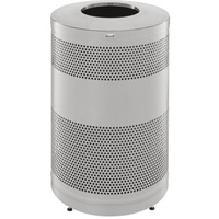 Classics Open Top Decorative Waste Bin, Stainless Steel, 51 US gal. Capacity Nassau Supply