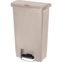 Slim Jim&reg; Waste Container, Resin, 13 US gal. Capacity Nassau Supply