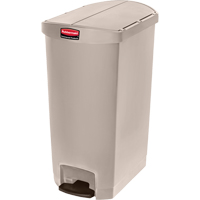 Slim Jim&reg; Waste Container, Resin, 18 US gal. Capacity Nassau Supply