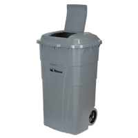 Bac d'ordures roulant, Poly&eacute;thyl&egrave;ne, 65 gal. US Nassau Supply