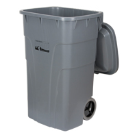 Bac d'ordures roulant, Poly&eacute;thyl&egrave;ne, 65 gal. US Nassau Supply