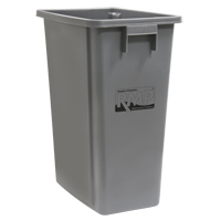 Bac &agrave; d&eacute;chets et de recyclage, Plastique, 16 gal. US Nassau Supply