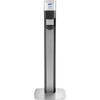 Messenger ES8 Silver Panel Floor Stand with Dispenser Nassau Supply