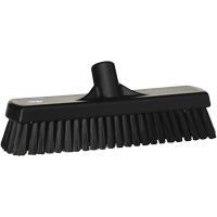 Balai-brosse pour planchers et mur, Crins Ferme, 12", Polyester, Noir Nassau Supply