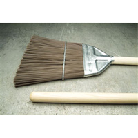 Railroad Broom, Wood Handle, Polypropylene Bristles, 55" L Nassau Supply