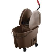Ensemble de seau pour vadrouille et essoreuse WaveBrake, Pression vers le bas, 8,75 gal. US (35 pintes), Brun Nassau Supply
