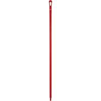 Manche ultra hygi&eacute;nique, Balai/Grattoir/Raclette, Rouge, Ergonomique, 59" lo Nassau Supply