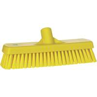 Brosse &agrave; r&eacute;curer pour planchers et murs, Crins Ferme, 12", Polyester, Jaune Nassau Supply