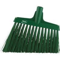 T&ecirc;te de balai oblique, Crins Extra-ferme, 12", Polyester, Vert Nassau Supply