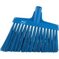 T&ecirc;te de balai oblique, Crins Extra-ferme, 12", Polyester, Bleu Nassau Supply