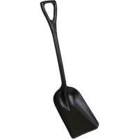 Pelle hygi&eacute;nique monopi&egrave;ce, Lame 10" x 6", Longueur de 37-1/2", Plastique, Noir Nassau Supply