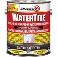 Watertite&reg; Mold & Mildew-Proof Waterproofing Paint, White, Eggshell, 3.78 L, Gallon Nassau Supply