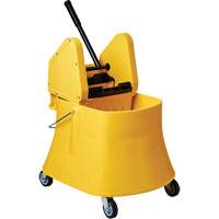Champ Bucket & Wringer Combo, Down Press, 7.5 US Gal. (30 Quarts), Yellow Nassau Supply