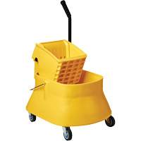 Champ Bucket & Wringer Combo, Side Press, 7.5 US Gal. (30 Quarts), Yellow Nassau Supply