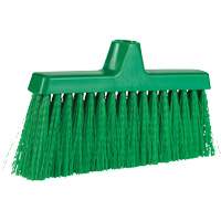 ColorCore Angle Head Broom, Medium Bristles, 10", Polypropylene, Green Nassau Supply