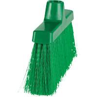 ColorCore Angle Head Broom, Medium Bristles, 10", Polypropylene, Green Nassau Supply