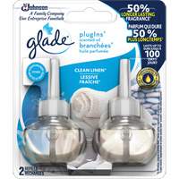 Glade&reg; PlugIns&reg; Scented Oil Refills, Clean Linen&reg;, Cartridge Nassau Supply