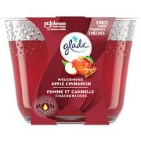 Chandelle &agrave; trois m&egrave;ches Glade, Pomme cannelle Nassau Supply
