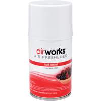 AirWorks&reg; Metered Air Fresheners, Fruit Basket, Aerosol Can Nassau Supply