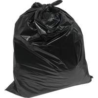 Industrial Garbage Bags, Utility, 20" W x 22" L, 0.64 mils, Black, Open Top JM669 | Nassau Supply