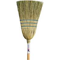 Balai de paille robuste, Trois cordes, Manche Bois Nassau Supply