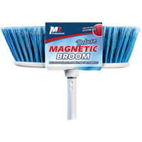 Balai magn&eacute;tique &agrave; t&ecirc;te plate avec manche, pour l'int&eacute;rieur, Longueuer de 48" Nassau Supply