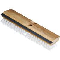 Brosse &agrave; r&eacute;curer utilitaire avec raclette, 11" l, Soies Polypropyl&egrave;ne, Blanc Nassau Supply