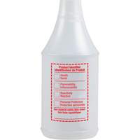 Bouteille &agrave; pulv&eacute;risateur ronde avec &eacute;tiquette SIMDUT, 24 oz Nassau Supply