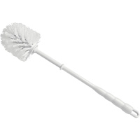 Brosse &agrave; cuvettes, 15-1/2" l, Soies Polypropyl&egrave;ne, Rouge/Blanc Nassau Supply
