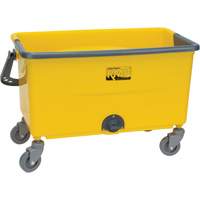 Microfibre Mop Bucket & Wringer, Strainer, 11 US Gal. (44 Quart), Yellow JN501 | Nassau Supply