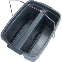 Dual Compartment Bucket, 4.75 US Gal. (19 qt.) Capacity, Grey JN504 | Nassau Supply