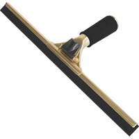 Handheld Window Squeegee, 14", Rubber, Brass Frame Nassau Supply