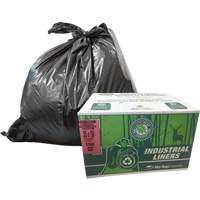 Sacs &agrave; d&eacute;chets EcoLogo, T-Fort, 48" la x 60" lo, Transparent, Capacit&eacute; 246,05 L (65 gal.) Nassau Supply