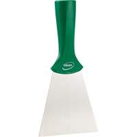 Handle-Mounted Stainless Steel Scraper, Green, 4" W x 8" L Nassau Supply