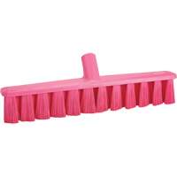UST Push Broom, Medium Bristles, 15-1/4", Polyester, Pink Nassau Supply