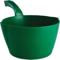 Round Bowl Scoop, Plastic, Green, 64 oz. Nassau Supply