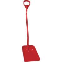 Ergonomic Large Blade Shovel, 51" Length, Plastic, Red JO982 | Nassau Supply