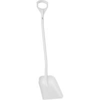 Ergonomic Small Blade Shovel, 50" Length, Plastic, White JO990 | Nassau Supply