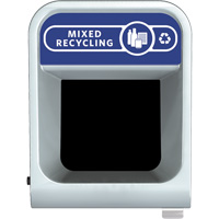 Configure Mixed Recycling Waste Container, Bulk, Steel, 45 US gal. Nassau Supply