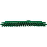 Balai biseaut&eacute; avec pas de vis inclin&eacute;, Crins Moyen, 10", Polyester, Vert Nassau Supply