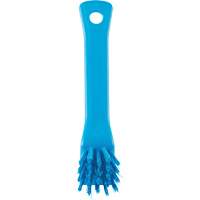 Brush with Scraping Edge, Stiff Bristles, 6" Long, Blue Nassau Supply