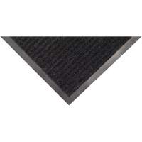 Twin Rib Matting, Wiper/Scraper, 3' x 5' x 1/4", Charcoal Nassau Supply