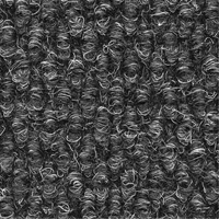 Supreme Knob Entrance Matting, Wiper/Scraper, 3-1/2' x 6' x 7/16", Charcoal Nassau Supply