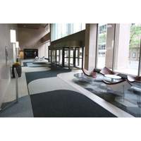 Supreme Knob Entrance Matting, Wiper/Scraper, 3-1/2' x 6' x 7/16", Charcoal Nassau Supply