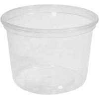 Contenant &agrave; charcuterie transparent sans couvercle MicroGourmet 16 oz, Plastique, Ronde Nassau Supply