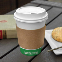 Kraft Coffee Cup Sleeves, Paper, 12 oz. - 20 oz., Brown JP924 | Nassau Supply