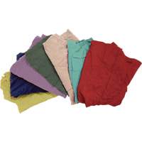 Recycled Material Wiping Rags, Fleece, Mix Colours, 25 lbs. JQ109 | Nassau Supply
