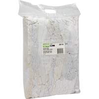 Recycled Material Wiping Rags, Cotton, White, 10 lbs. JQ110 | Nassau Supply