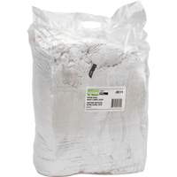 Recycled Material Wiping Rags, Cotton, White, 25 lbs. JQ111 | Nassau Supply
