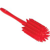 Medium Brush with Handle, Stiff Bristles, 17" Long, Red JQ185 | Nassau Supply